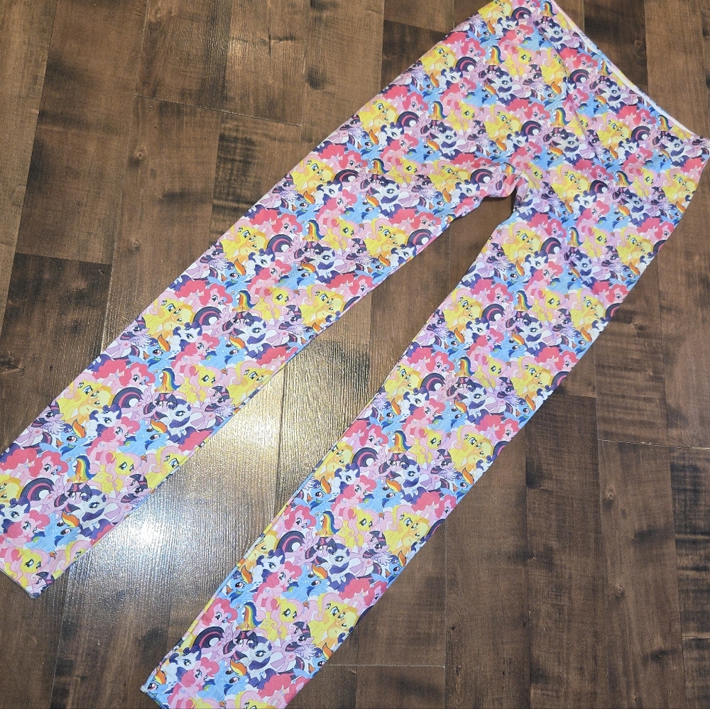 My Little Pony Graphic Leggings [Size Large] Y2K Kidcore Halloween Maximalist